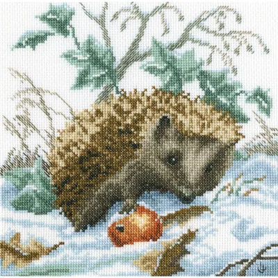 Produktbild von RTO Kreuzstich Set "Frühschnee" M329, Zählmuster, 20x20 cm