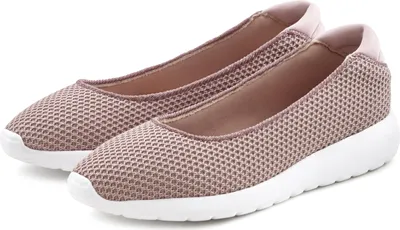 Produktbild von LASCANA Ballerina Freizeitschuh, Slipper, Halbschuh, Slip-On-Sneaker, rosa Größe 36