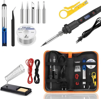 Produktbild von Lötstation – Elektronikreparatur – Leiterplatten – Einstellbare Temperatur – 80 Watt – Schwarz