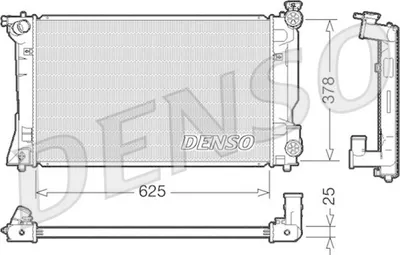Produktbild von DENSO DRM50035 Kühler Wasserkühler Motorkühler für TOYOTA AVENSIS Kombi (T25) AVENSIS (T25) AVENSIS Stufenheck (T25)
