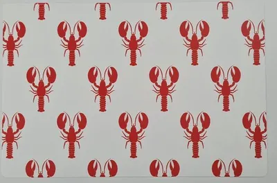 Produktbild von 4x Tischset Hummer -Rutschfest 45x30cm - Untersetzer - Tischdekoration - Tischsets Kunststoff - Hummer