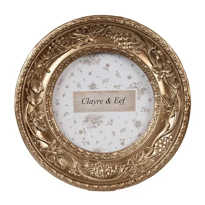 Immagine prodotto di Cornice per foto Clayre & Eef 7x7 cm in plastica color oro