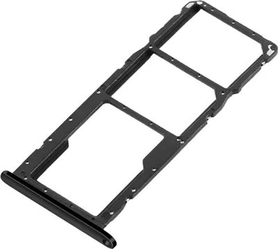 Zdjęcie produktu dla Clappio, uchwyt na kartę SIM do Honor 8X Dual Nano Sim + Micro-SD, czarny