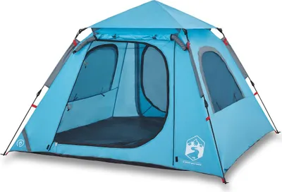 Produktbild von vidaXL Kuppel-Campingzelt 4 Personen Blau Quick Release