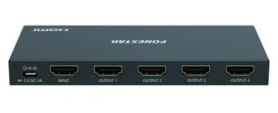 Produktbild von Fonestar FO-22S4ED – HDMI-Signalteiler 4K, 1 Eingang, 4 Ausgänge, 18 Gbps
