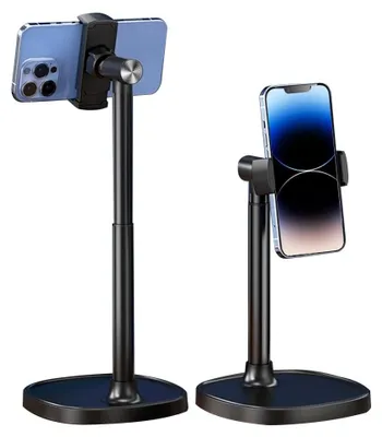 Zdjęcie produktu dla Regulowany uchwyt na telefon do biurka z możliwością obrotu o 360 stopni