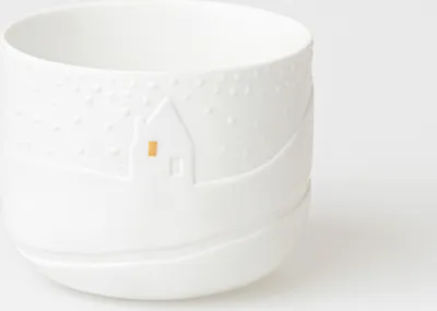 Produktbild von Räder Schneetag Teelicht Schneeflocken H.7cm, D.9cm