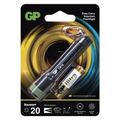 Image de GP Batteries 260GPACTCK12000 GP Taschenlampe CK12    20 Lumen 1 x AAA schwarz  260GPACTCK12000