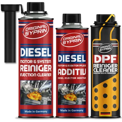 Produktbild von SYPRIN Diesel All-Year Set - Reiniger Additiv und DPF I Reinigung sowie Pflege für das ganze Jahr - Kraftstoffzusatz I Dieselreinigung I Komplett-Set
