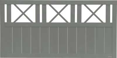 Produktbild von Vorgartenzaun Konsta Provence 180 x 90 cm basaltgrau