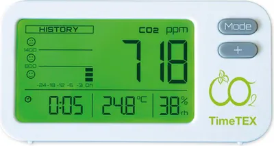 Produktbild von TimeTEX Luftgüte-Messer CO2 "Plus"