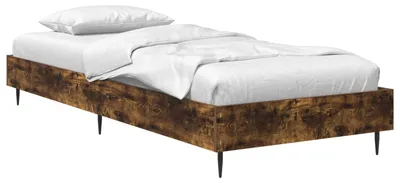Produktbild von Bettrahmen Geräucherte Eiche 80 x 200 cm Holzwerkstoff