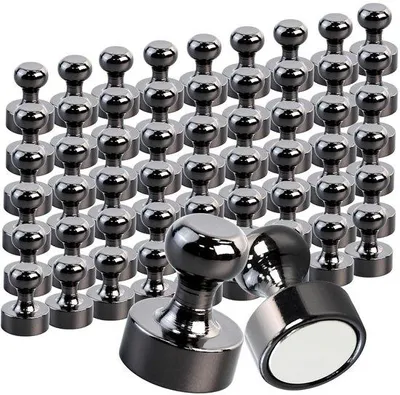 Image de Aimants néodyme puissants, 12 x 16 mm, petits, pour tableau blanc, réfrigérateur, bureau
