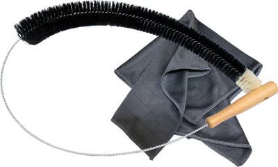 Produktbild von Ziegenhaar Heizkörperbürste - Langer Bürstenkopf mit Carbon Heizkörpertuch Radiator Bürste