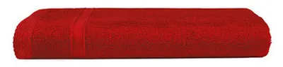 Image de The One Towelling - Serviette de bain « Classic », matière recyclée, couleur unie LT2982 (180 cm x 100 cm) (rouge)