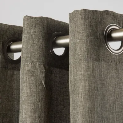 Produktbild von Fertiggardine Ösengardine Struktur uni taupe 140x260cm