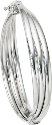 Produktbild von JOBO Armreif 925 Sterling Silber rhodiniert Klappverschluss