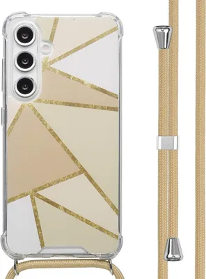 Produktbild von imoshion Design Hülle mit Band Samsung Galaxy S24 FE - Beige Graphic