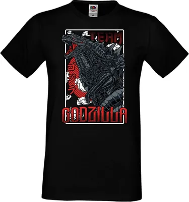 Immagine prodotto di Maglietta da uomo Anime Manga Godzilla 02 Godjira, Man M , Noir