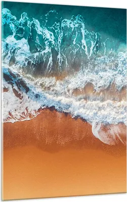 Produktbild von Bilder auf glas - Einteilig - Sand Wasser Strand - 50x70cm - Glasbilder - Wandbilder - Bilder - zum Aufhängen bereit - Wanddekoration aus Glas - Glas Bilder - Wandbild auf Glas - GPA50x70-5021