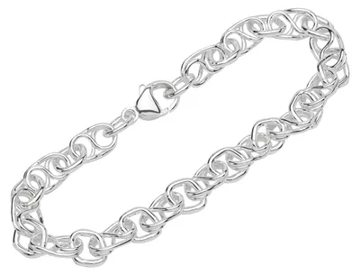 Produktbild von NKlaus Designer-Ankerarmband aus 925 Sterlingsilber, 21cm