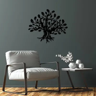Produktbild von Wallity, Monumental- TNL2264, Schwarz, Sonstige Wohndekorationen, 70 x 61 cm, 100% Metall (Dicke: 1