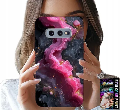 Zdjęcie produktu dla Etui Do Samsung Galaxy S10E - Różowy Marmurek Plecki, Modne Wzory