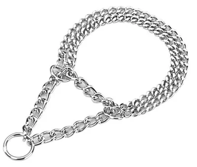 Obrázok produktu pre Nobby Chains choker, two rows, Pes, Chróm, 300 mm, 2 mm, 1 kusov