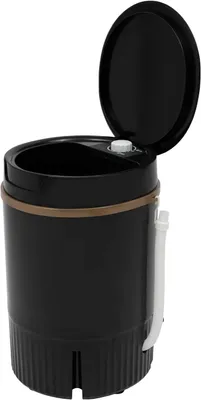 Obrázok produktu pre Miniatúrna práčka s odstreďovaním, 4,5 litra. Prenosná automatická práčka s odkvapkávacím košíkom, cestovná práčka, mini práčka, práčka pre kemping, automatická práčka s vrchným plnením (čierna)
