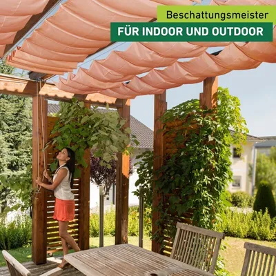 Produktbild von Seilspann-Sonnensegel 270x140cm rot