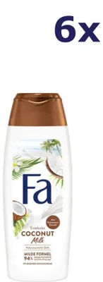 Produktbild von 6x Fa Douchegel - Coconut Milk 250 ml