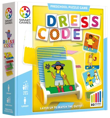 Produktbild von SmartGames Dress Code, Brettspiel, Bildend, 4 Jahr(e), Familienspiel