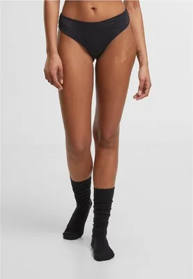 Produktbild von Damen-Sport-BH Urban Classics Lace Brazilian, 3er-Pack, schwarz+schwarz+schwarz - Größe S