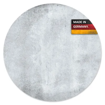 Immagine prodotto di Tappetino per mouse younikat effetto cemento I Ø 22 cm rotondo I Tappetino per mouse di dimensioni standard antiscivolo I semplice e moderno I effetto pietra grigio granito I dv615