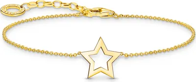 Produktbild von Thomas Sabo Armband Damen Stern-Anhänger Vergoldet A2162-413-39-L19V