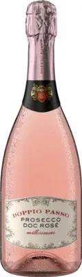 Produktbild von Doppio Passo Prosecco Rose DOC eleganter Sekt Genuss in Rose 750ml