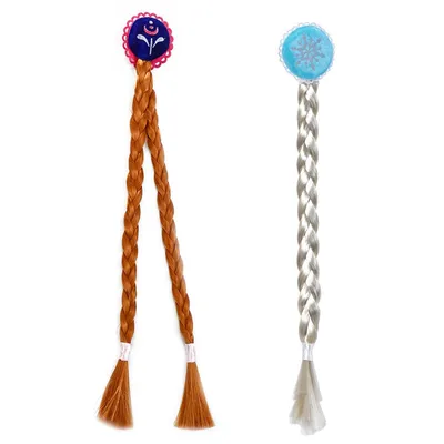 Productafbeelding van Mini-haarspeldjes met vlechtjes voor kinderen – Prinsessen set, 2 stuks