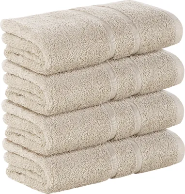 Obrázek produktu pro StickandShine, sada 4 ks prémiových froté ručníků, rozměry 50 x 100 cm, barva pískově krémová, gramáž 500 g/m², 100 % bavlna