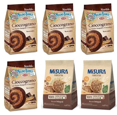 Produktbild von 4x Mulino Bianco Cioccograno 350g und 2x Misura Fibraextra Integrali 330g
