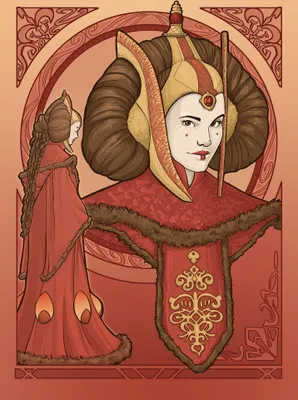 Produktbild von Wandbild - Star Wars Queen Padmé Amidala - Größe 50 x 70 cm