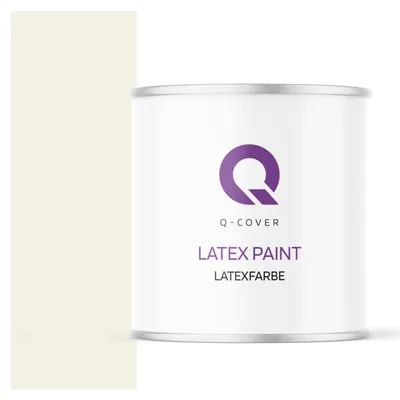 Produktbild von Latexfarbe  2 L Weiß-gelb  2 L | Innenfarbe | Wandfarbe | Deckenfarbe | Klasse 3 Mattfarbe Scheuerfest Hohe Deckkraft