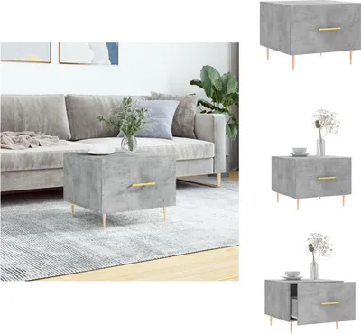 Produktbild von vidaXL Couchtisch Betongrau 50x50x40 cm Holzwerkstoff -  Couchtische