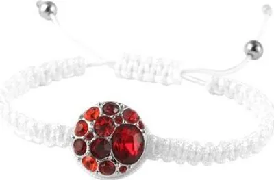 Produktbild von Cham Button Armband in weiss verstellbar