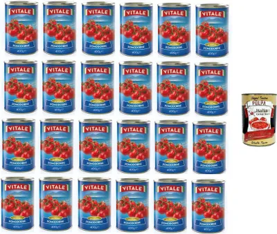 Produktbild von Vitale Kirschtomaten in der 400g-Dose 24x 400gr+ Italian Gourmet Polpa 400g