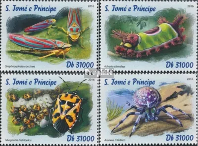 Produktbild von Briefmarken Sao Tome e Principe 2016 Mi 6771-6774 (kompl. Ausgabe) postfrisch Insekten