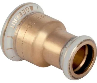 Produktbild von Geberit Reduziermuffe, Mapress Kupfer, Ø15x12mm, Pressmuffen, Rotguss, 1 Stk.