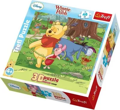 Produktbild von Trefl Puzzle - Winnie the Pooh, 48 Teile mit 3D-Effekt