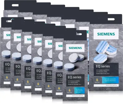 Produktbild von 7x Siemens EQ.series Pflegeset Entkalker TZ80002A & Reinigungstabletten TZ80001A