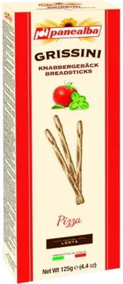 Image de Bâtonnets de pain au goût pizza Pane Alba Grissini 125 g
