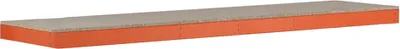 Produktbild von Zusatzebene mit Spanplatten für Schulte Weitspannregal Z1 | BxL 214,6x62cm | Fachlast 577kg | Orange/Verzinkt